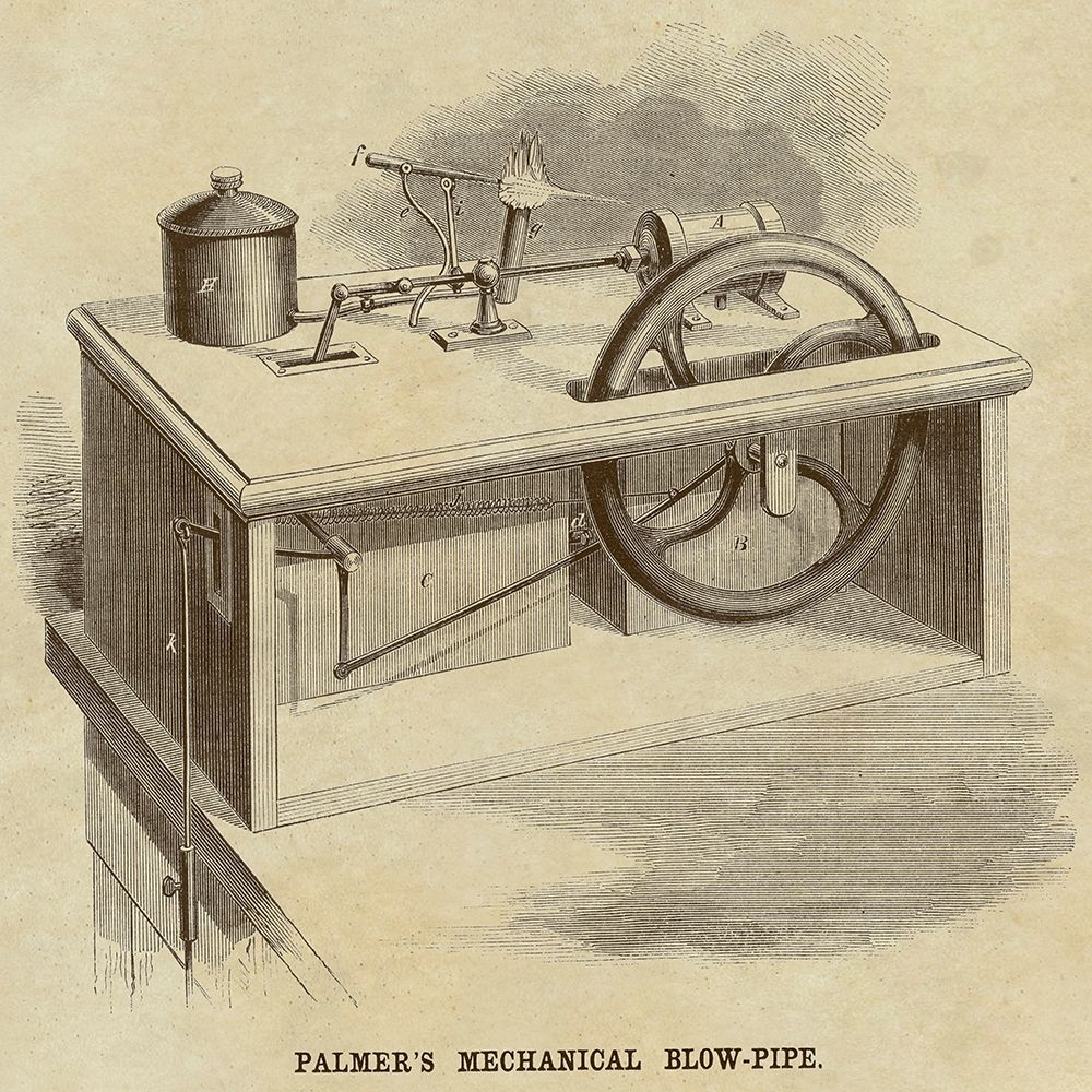 Wall Art Painting id:345710, Name: Palmers Mechanical Blow Pipe, Artist: Inventions