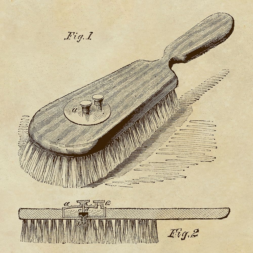 Wall Art Painting id:345734, Name: Lotion Dispensing Hair Brush, Artist: Inventions