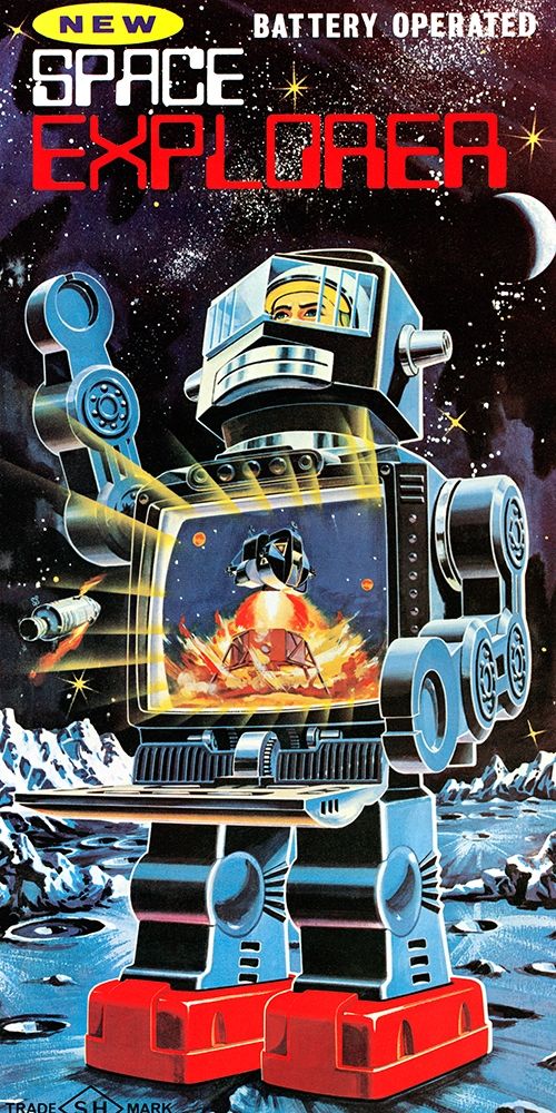 Art Print: Battery Operated Space Explorer