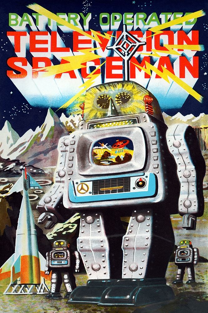 Art Print: Battery Operated Television Spaceman