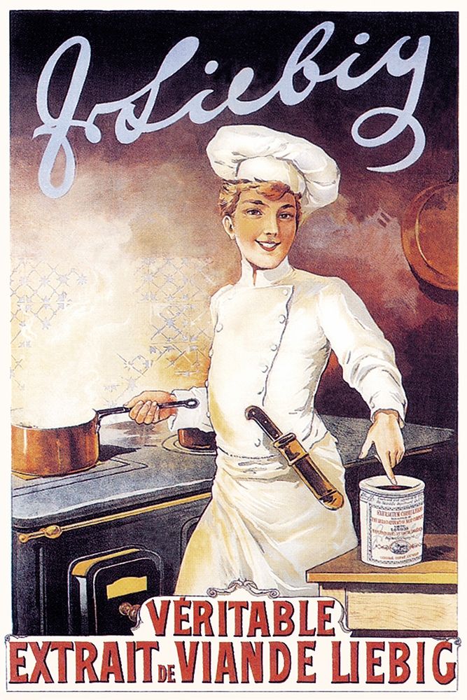 Wall Art Painting id:345313, Name: Cooks: Veritable - Extrait de Viande Liebig, Artist: Brown, F. Gregory