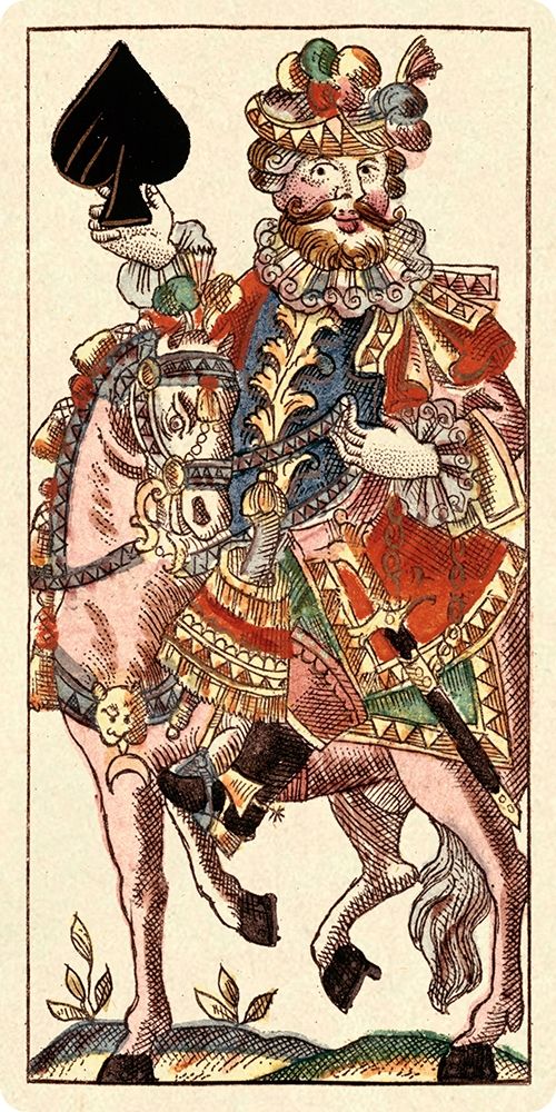 Art Print: Knight of Spades (Bauern Hochzeit Deck)