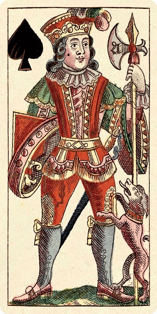 Art Print: Knave of Spades (Bauern Hochzeit Deck)