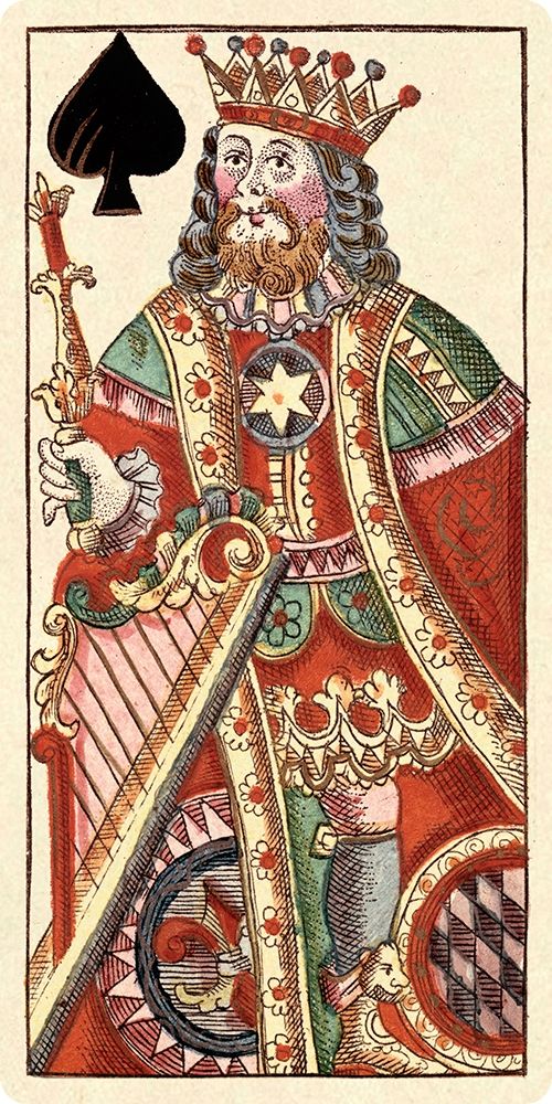Art Print: King of Spades (Bauern Hochzeit Deck)