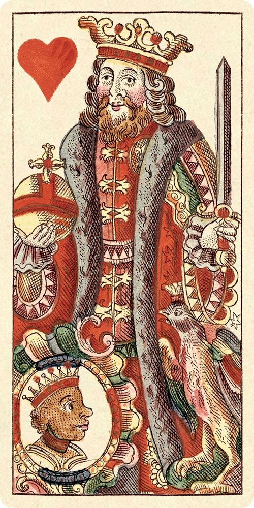 Wall Art Painting id:344920, Name: King of Hearts (Bauern Hochzeit Deck), Artist: Gobl, Andreas Benedictus