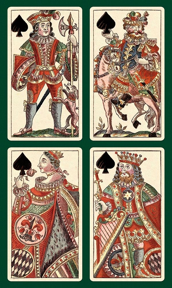 Art Print: Spades (Bauern Hochzeit Deck)