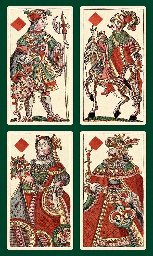 Art Print: Diamonds (Bauern Hochzeit Deck)