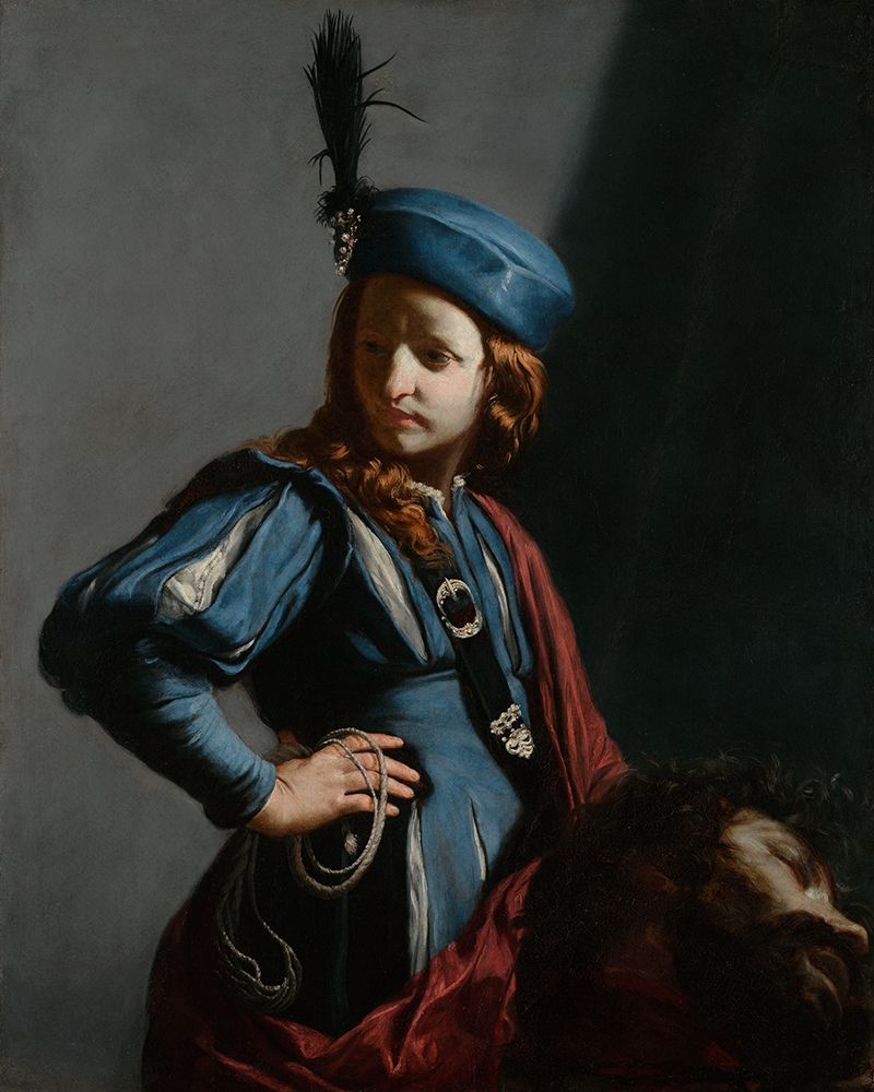 Wall Art Painting id:345588, Name: David with the Head of Goliath, Artist: Cagnacci, Guido