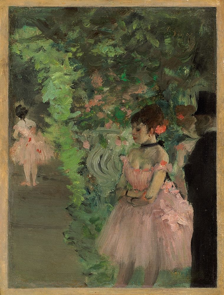 Wall Art Painting id:344151, Name: Dancers Backstage, 1876/1883, Artist: Degas, Edgar