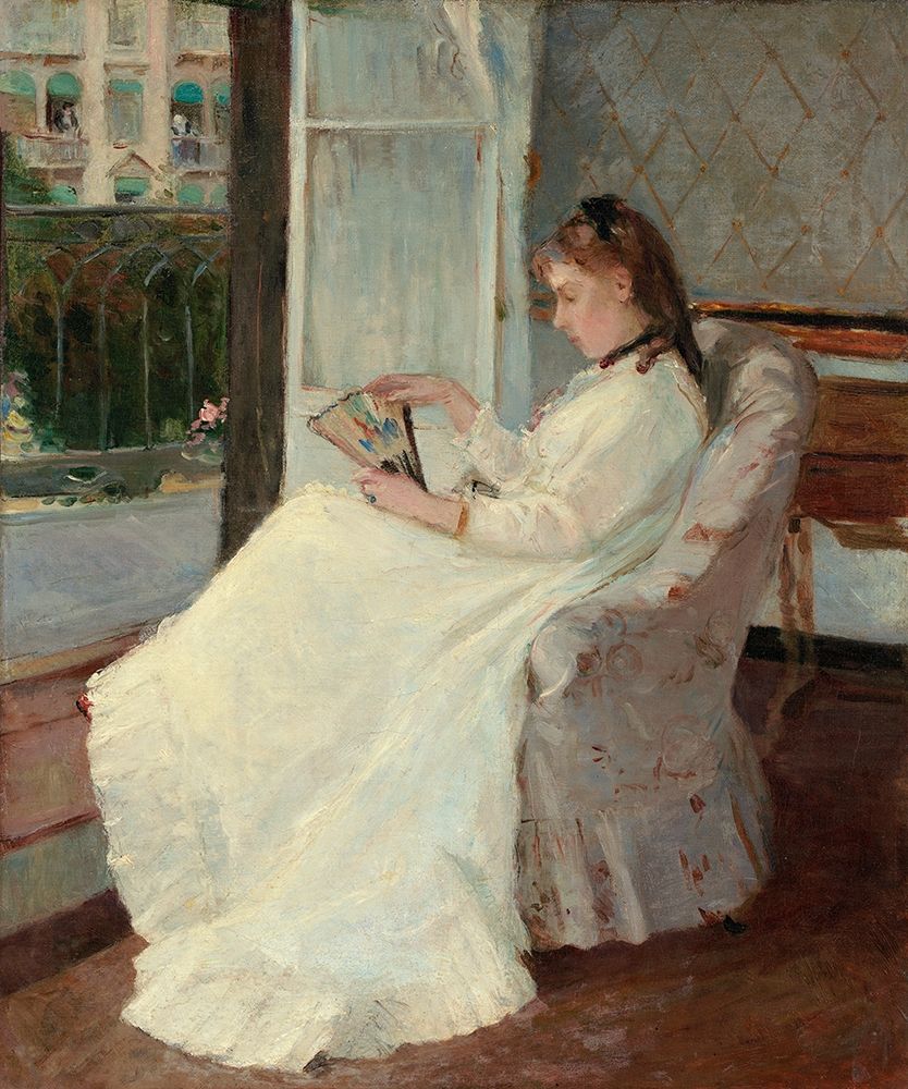 Art Print: The Artists Sister at a Window, 1869