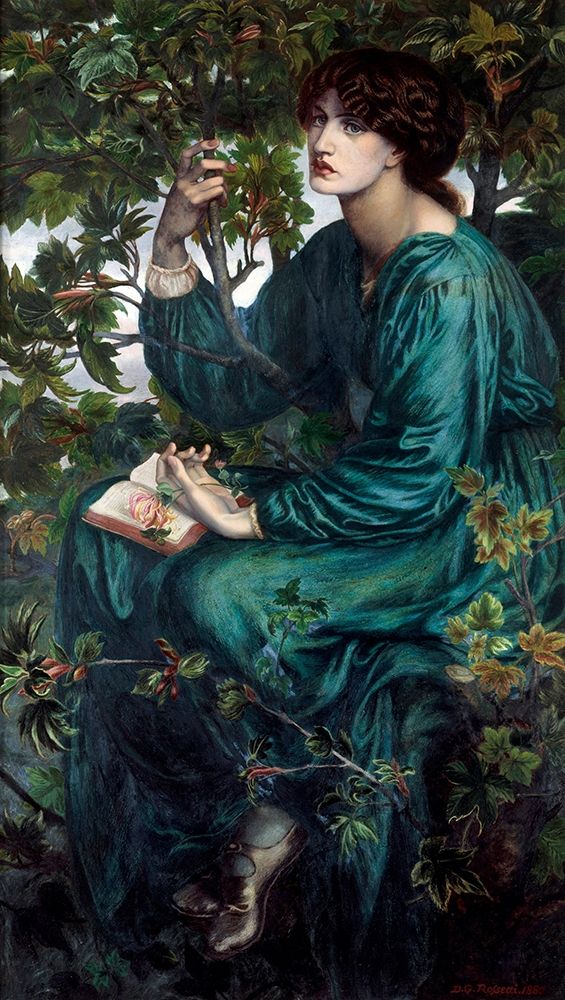 Wall Art Painting id:344625, Name: The Day Dream, 1880, Artist: Rossetti, Dante Gabriel