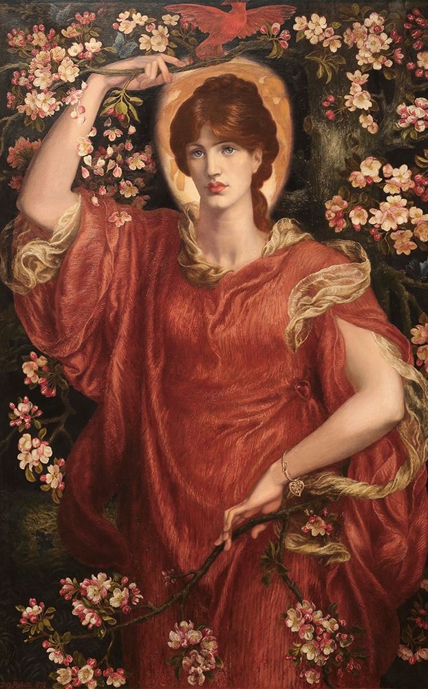 Wall Art Painting id:344626, Name: A Vision of Fiammetta, 1878, Artist: Rossetti, Dante Gabriel