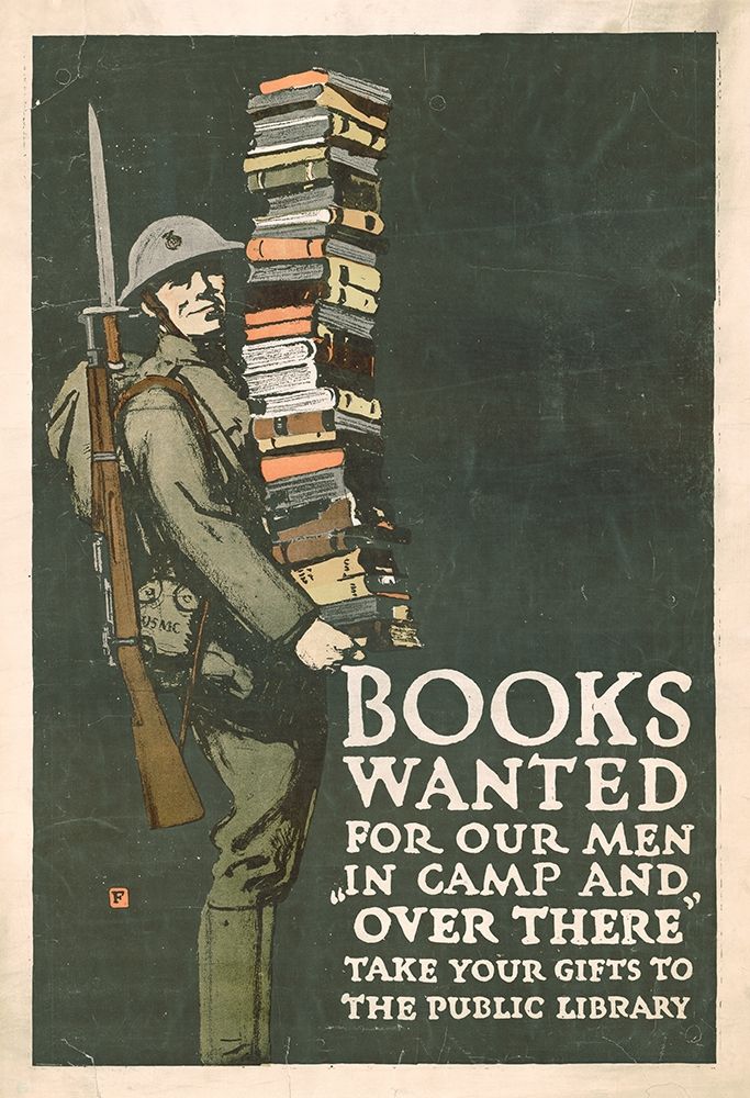 Art Print: Books Wanted for our Men in Camp and Over There, 1918/1923