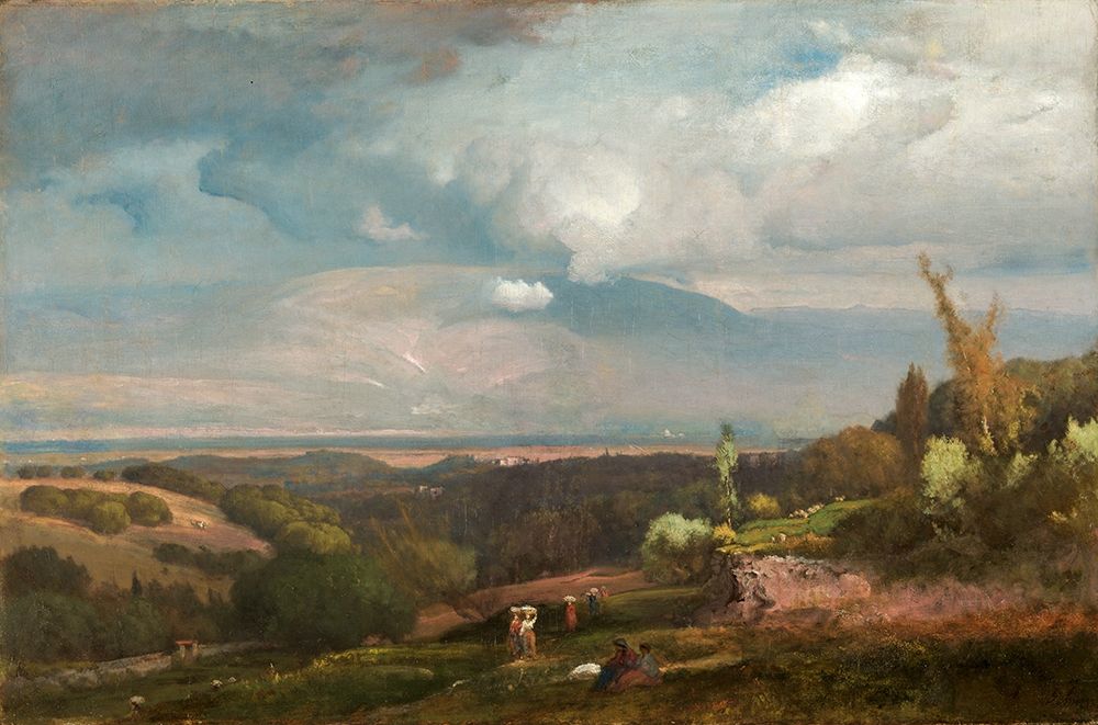 Art Print: Approaching Storm from the Alban Hills