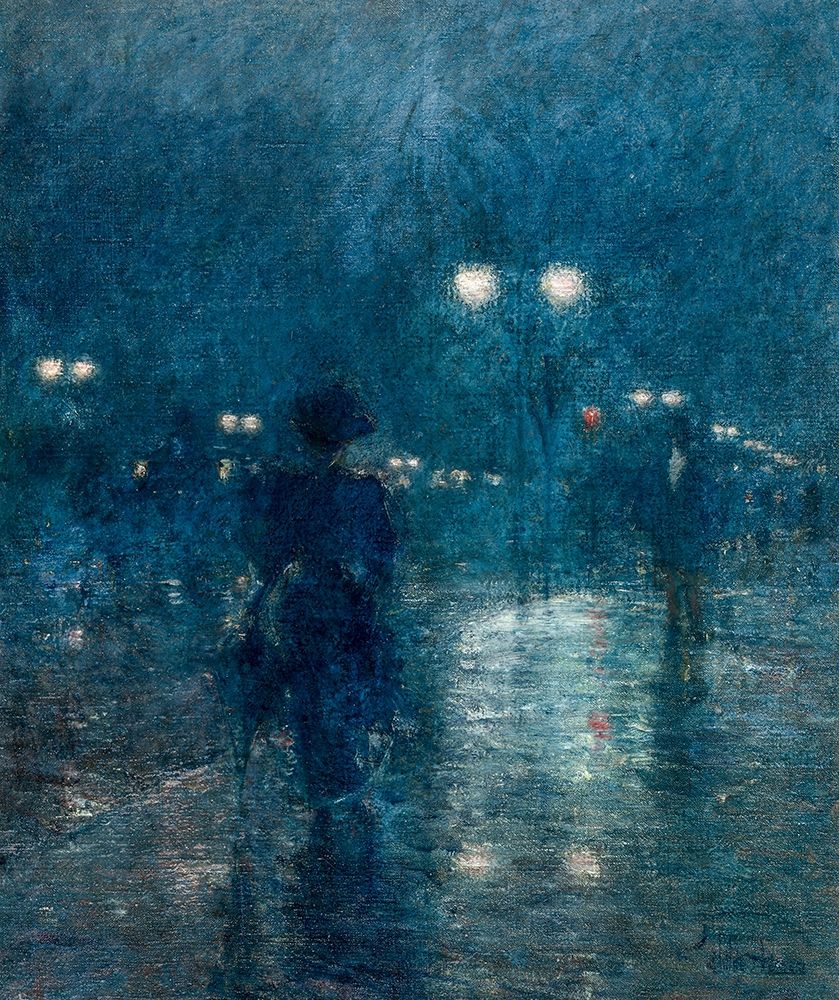 Wall art: Fifth Avenue Nocturne, by Hassam, Childe