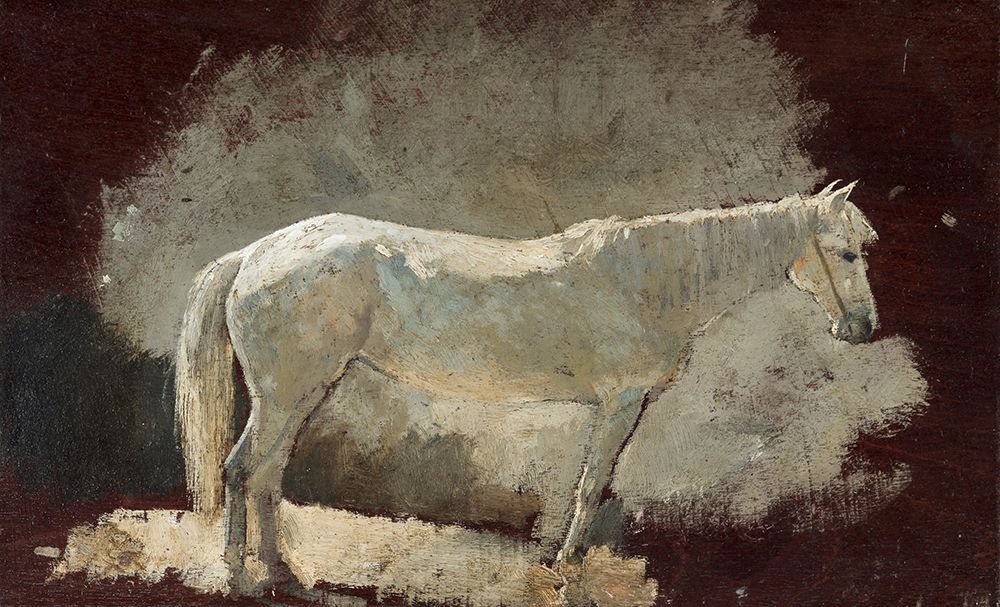 Art Print: White Mare