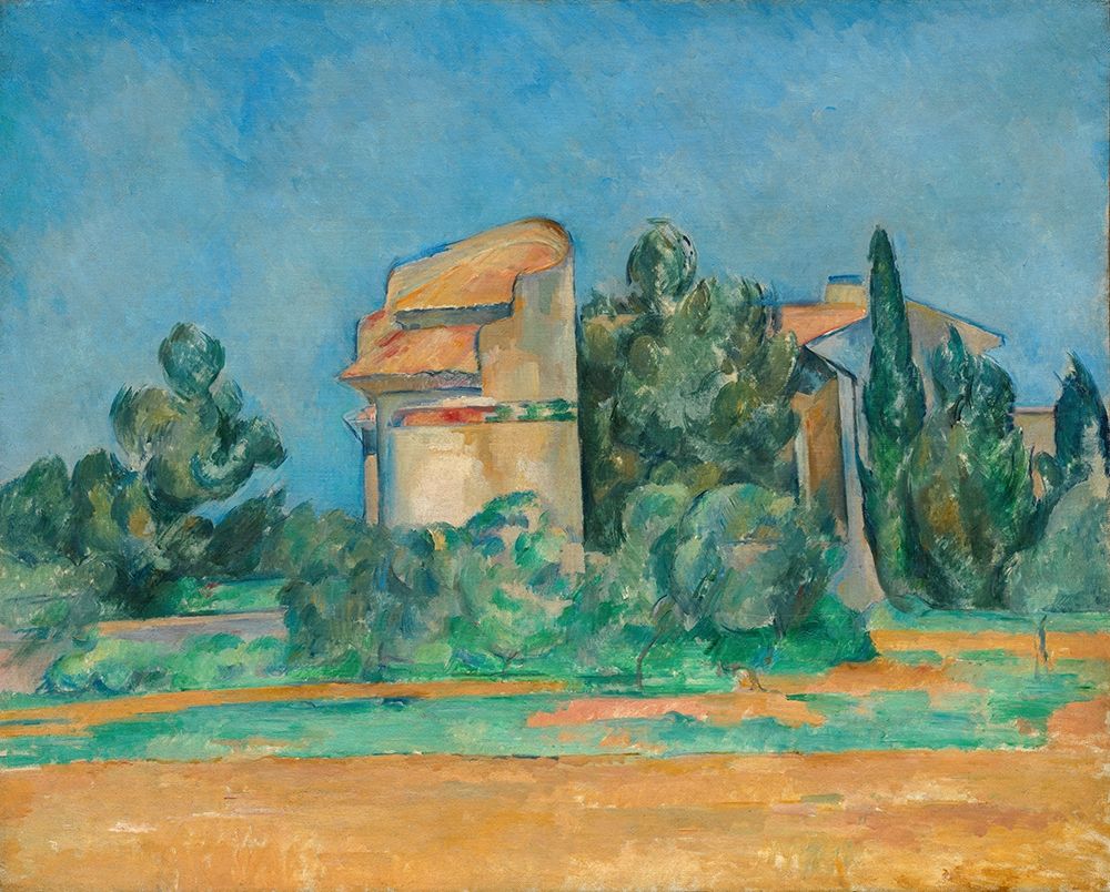 Wall Art Painting id:343676, Name: The Pigeon Tower at Bellevue, Artist: Cezanne, Paul