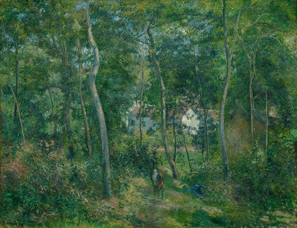 Wall Art Painting id:343686, Name: Edge of the Woods Near LHermitage Pontoise, Artist: Pissarro, Camille