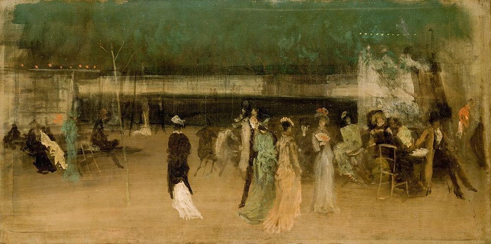 Wall Art Painting id:353156, Name: Cremorne Gardens, No. 2 1870, Artist: Whistler, James McNeill