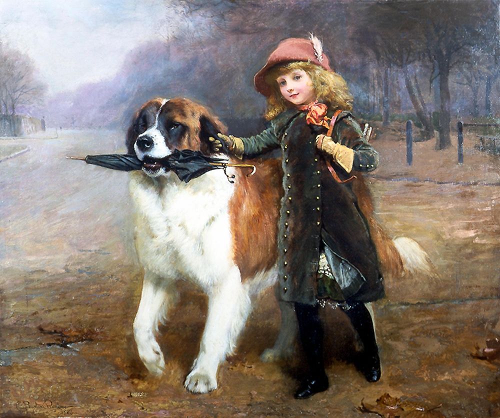 Wall Art Painting id:350712, Name: Off to School, Artist: Barber, Charles Burton