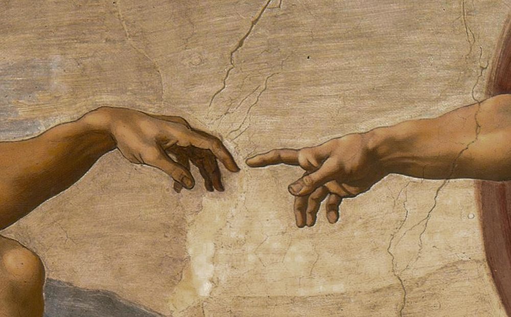Art Print: The Creation of Adam Detail