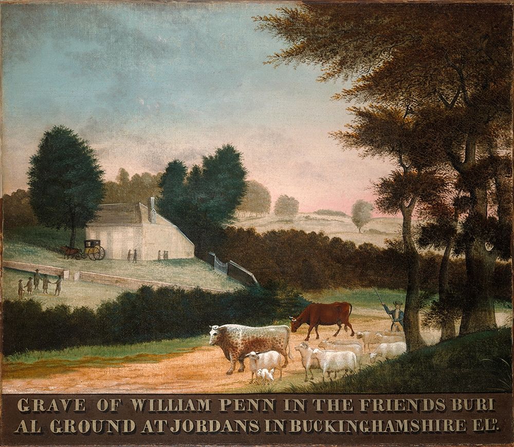 Wall art: The Grave of William Penn, by Hicks, Edward