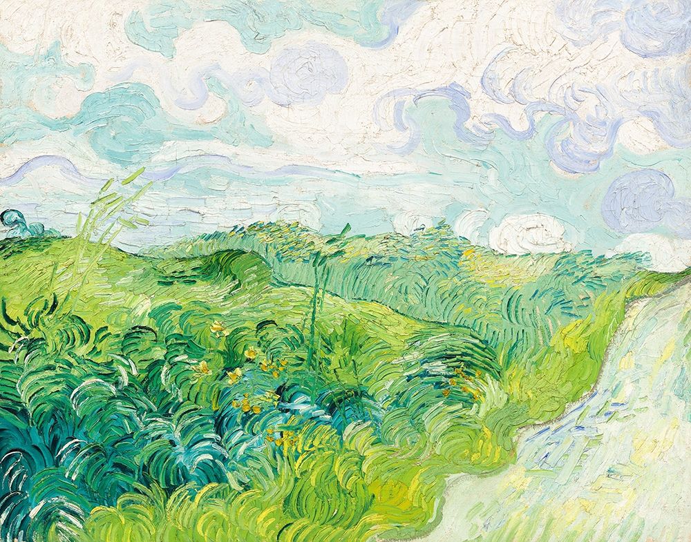Art Print: Green Wheat Fields, Auvers (1890) 