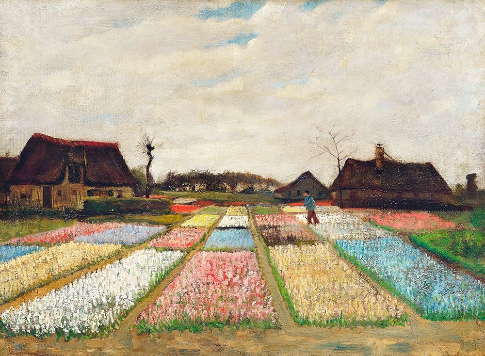 Art Print: Flower Beds in Holland (1883)