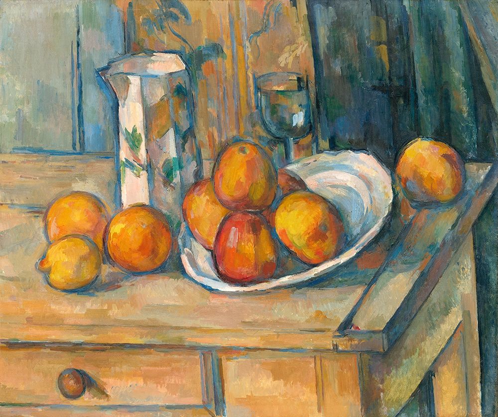 Art Print: Still Life with Milk Jug and Fruit (ca. 1900)