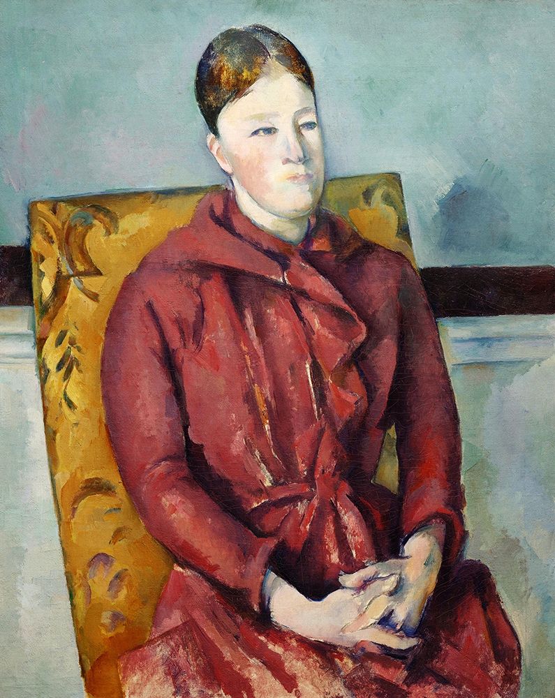 Wall Art Painting id:352604, Name: Madame Cézanne in a Yellow Chair , Artist: Cezanne, Paul