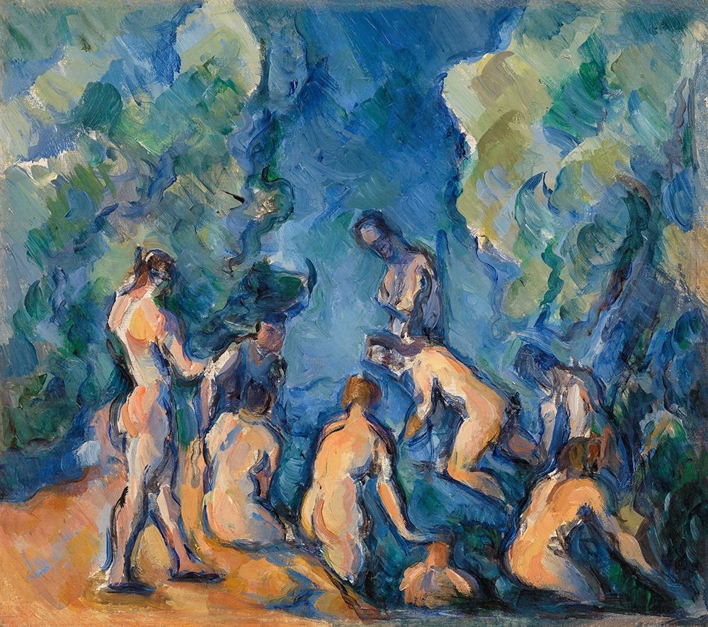 Wall Art Painting id:352610, Name: Bathers, Artist: Cezanne, Paul