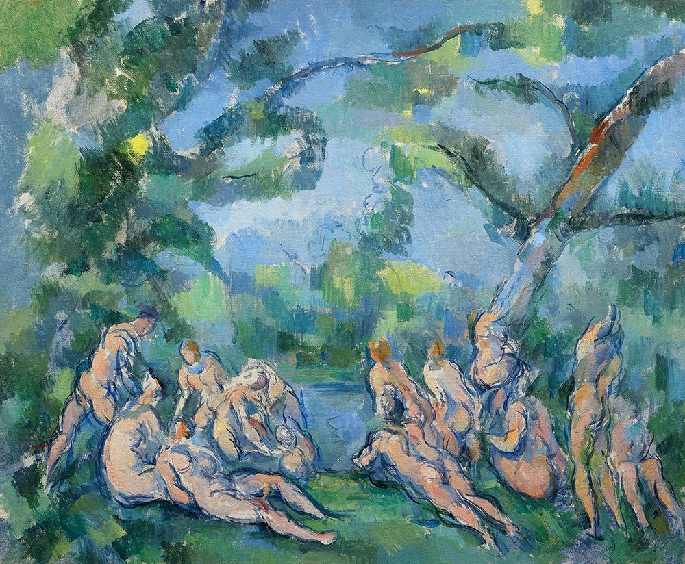 Wall Art Painting id:352624, Name: The Bathers, Artist: Cezanne, Paul