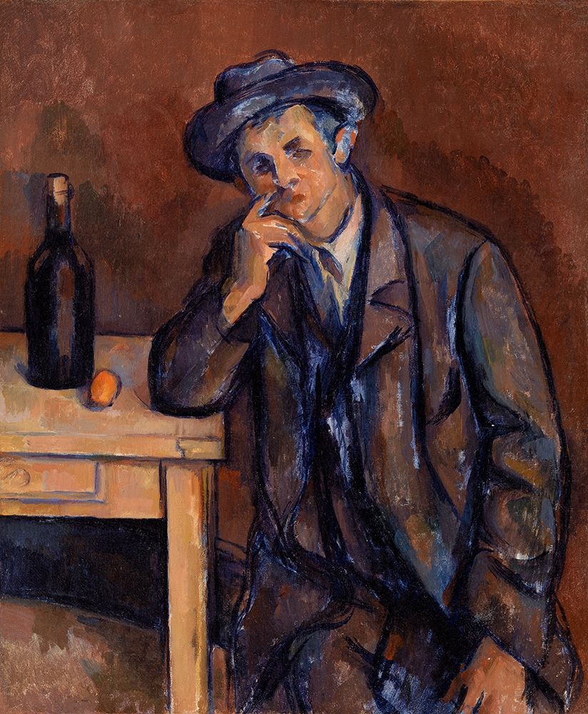 Wall Art Painting id:352625, Name: The Drinker, Artist: Cezanne, Paul