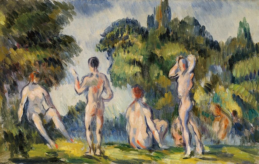 Wall Art Painting id:352649, Name: Bathers, Artist: Cezanne, Paul