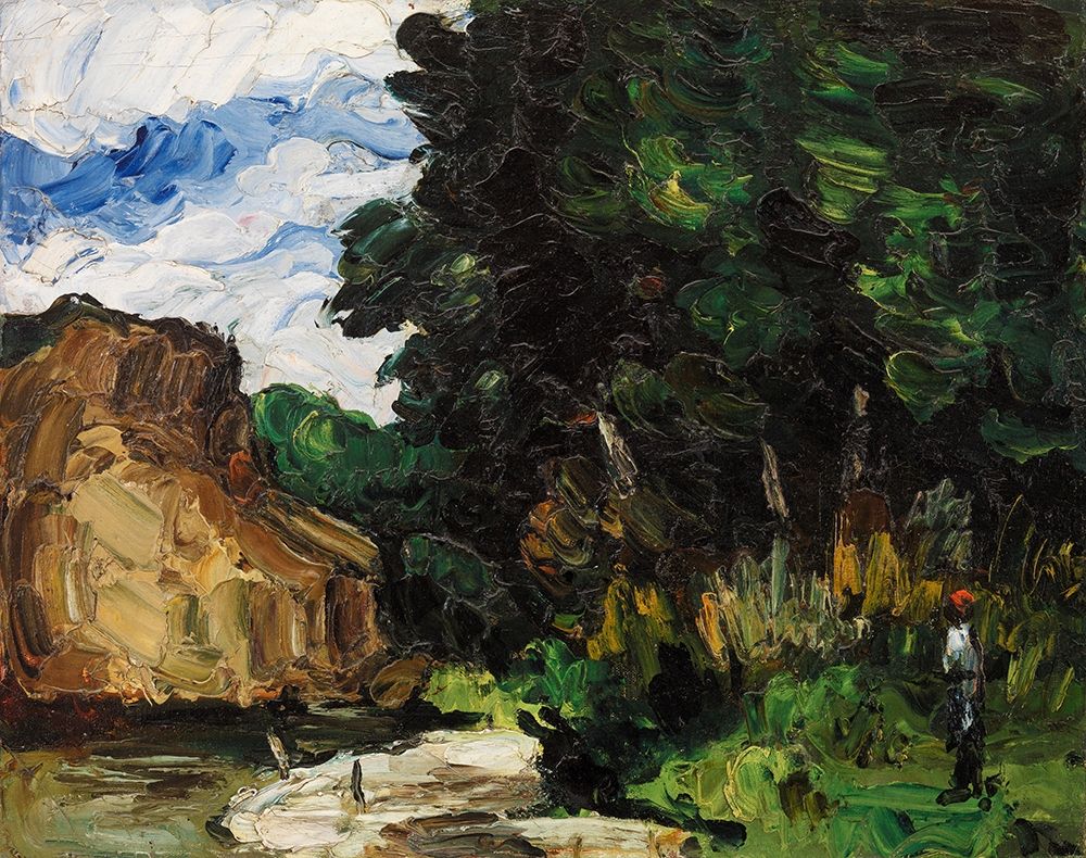 Wall Art Painting id:352675, Name: River Bend, Artist: Cezanne, Paul