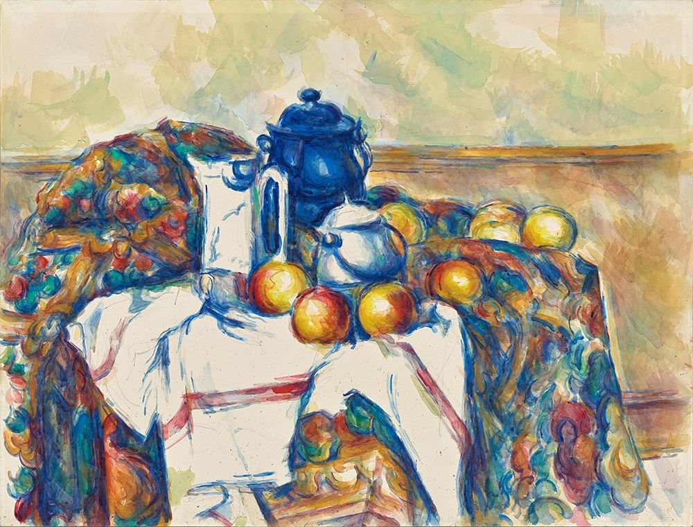 Art Print: Still Life with Blue Pot