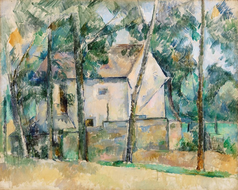 Wall Art Painting id:352697, Name: House and Trees, Artist: Cezanne, Paul