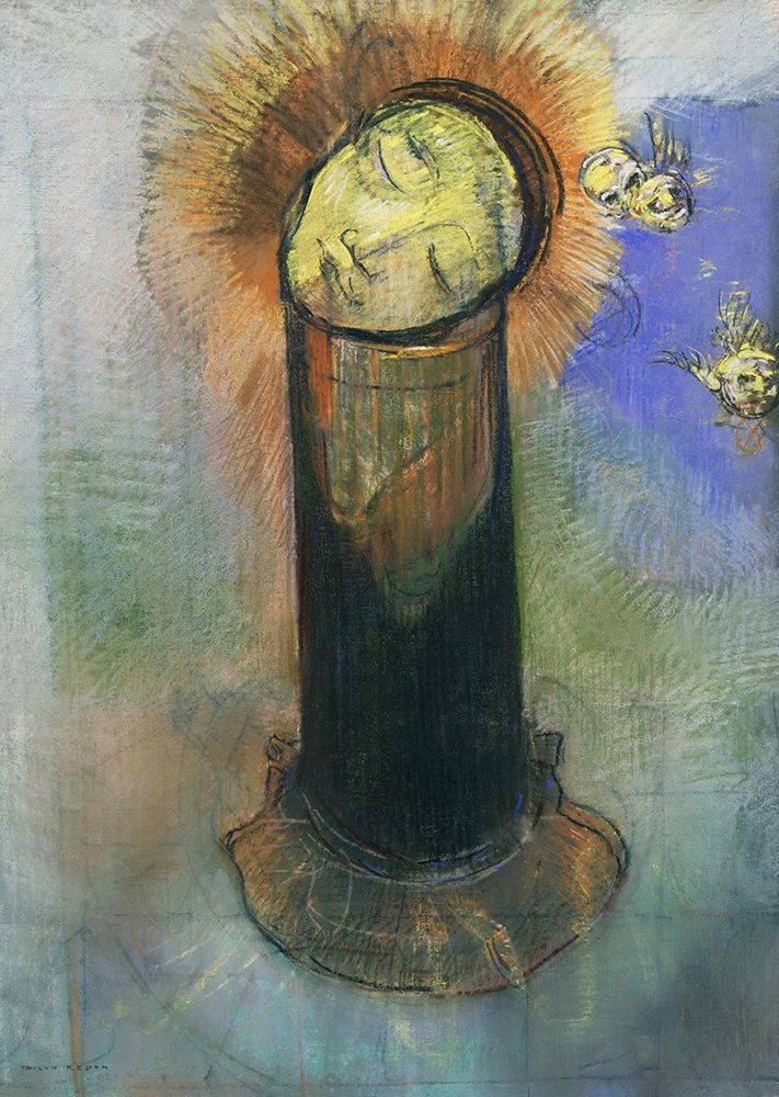 Art Print: The Head of John the Baptist, on a Pillar