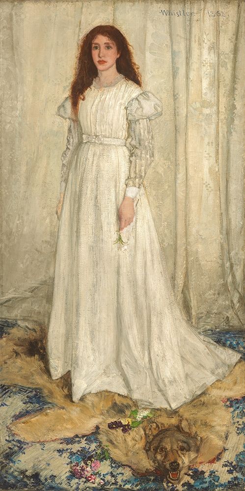 Wall Art Painting id:354667, Name: Symphony in White, No. 1: The White Girl, Artist: Whistler, James McNeill