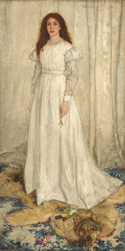Wall Art Painting id:354667, Name: Symphony in White, No. 1 The White Girl 1862, Artist: Whistler, James McNeill