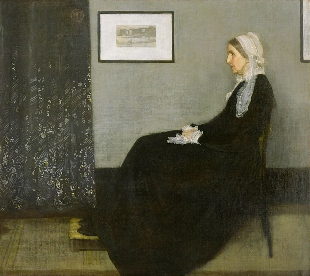 Wall Art Painting id:354669, Name: Whistlers Mother, Artist: Whistler, James McNeill