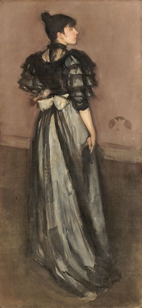 Wall Art Painting id:354676, Name: Mother of Pearl and Silver, The Andalusian 1888, Artist: Whistler, James McNeill
