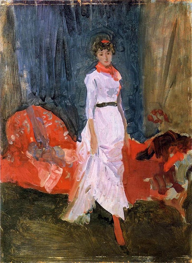 Wall Art Painting id:354678, Name: Arrangement in Pink, Red and Purple, Artist: Whistler, James McNeill
