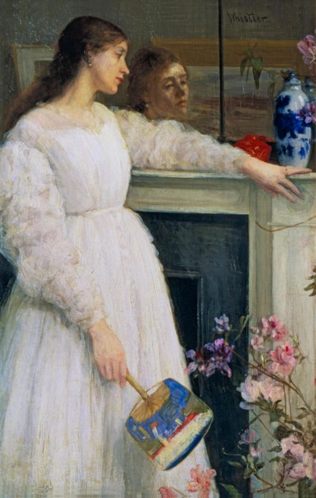 Wall Art Painting id:354679, Name: Symphony in White no 2, The Little White Girl, Artist: Whistler, James McNeill
