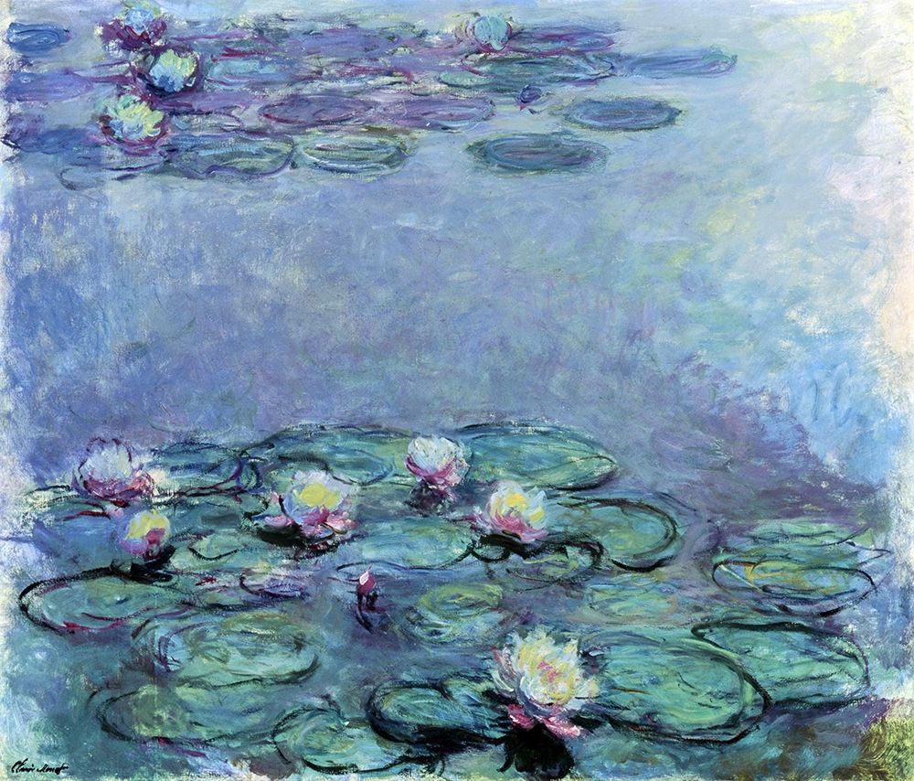 Wall Art Painting id:360658, Name: WATER LILIES NYMPHEAS, Artist: Monet, Claude