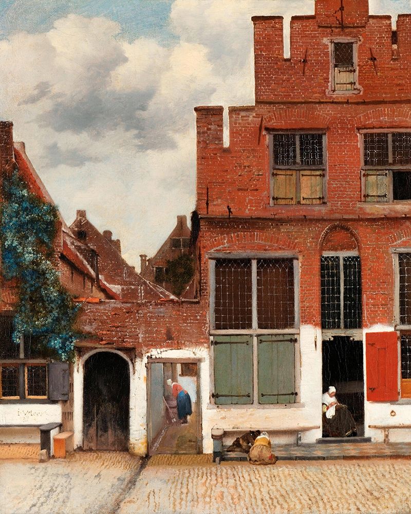 Wall Art Painting id:360698, Name: The Little Street, Artist: Vermeer, Johannes