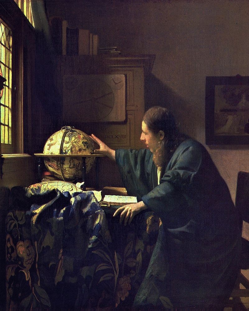 Wall Art Painting id:360706, Name: The Astronomer, Artist: Vermeer, Johannes