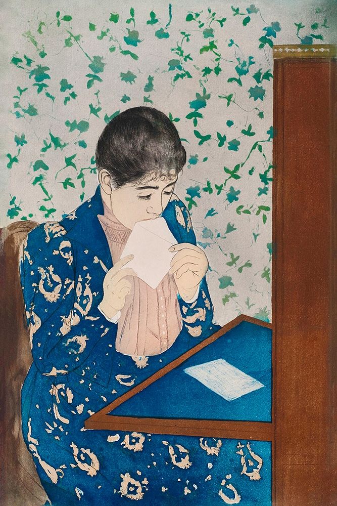 Wall Art Painting id:362076, Name: The Letter, Artist: Cassatt, Mary
