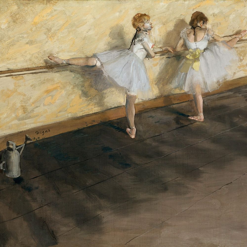 Wall Art Painting id:362134, Name: Dancers Practicing at the Barre, Artist: Degas, Edgar