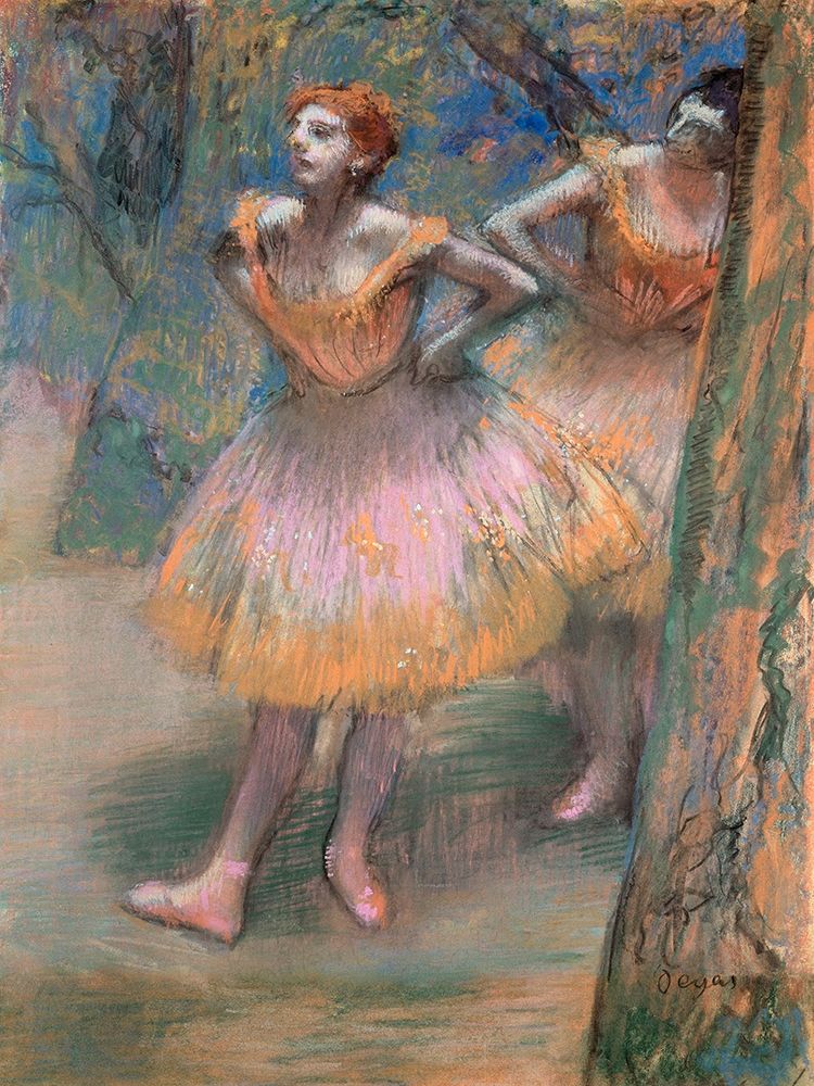 Wall Art Painting id:362147, Name: Two Dancers, Artist: Degas, Edgar